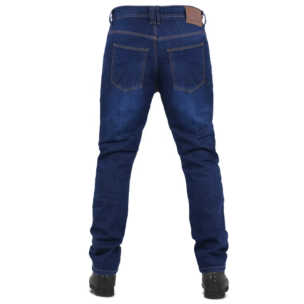 Biker Jeans/Motorbike Riding Denim Jeans/ Motorcycle Denim Jeans Reinforced With Abrasion Resistant Lining Blue  wrinkled jeans