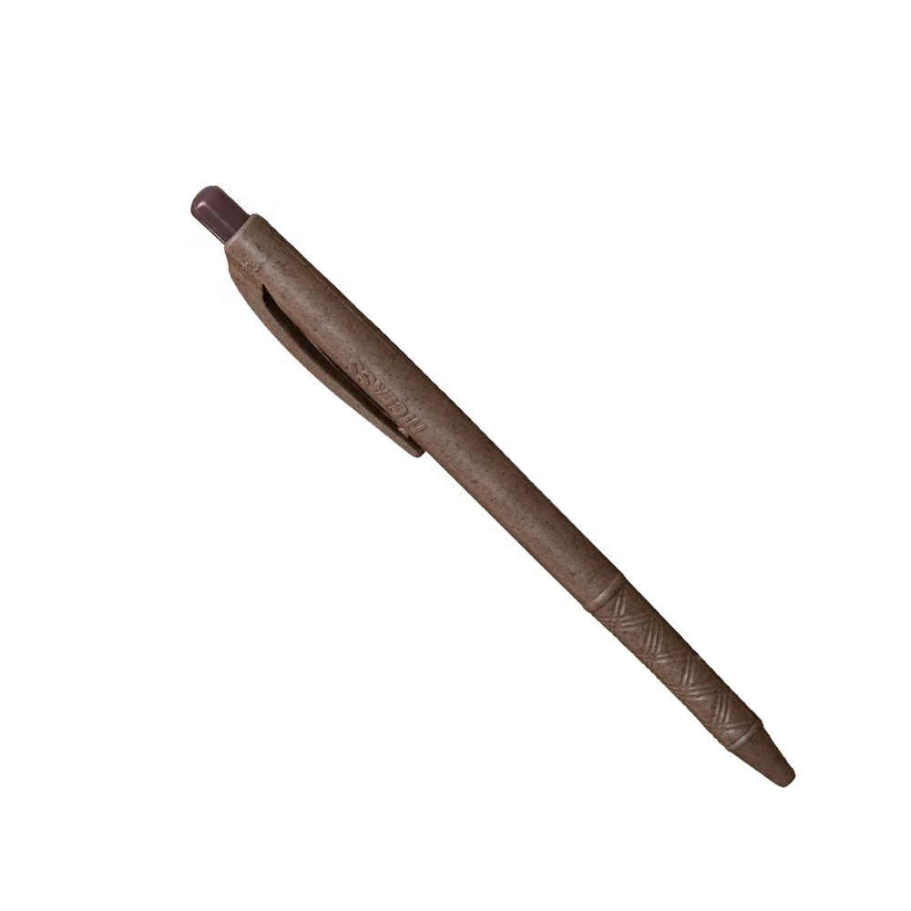 School Office Supplies Manufacturer Stationaries Durable Gel Pen, Coffee Bioplastic Modern Design Gel Pen, Wholesale Gel Pen