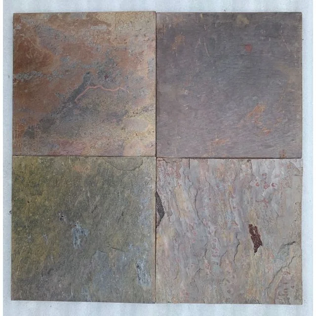 Multi Color Slate Tile Stone For Exterior Interior Paving Cladding Elevation Tile Wall Panel For Outdoor Flooring