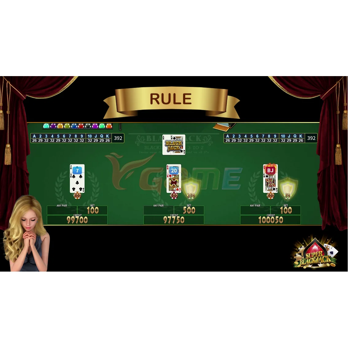 VGAME Game Room Software Game Board Poker Blackjack for Sale