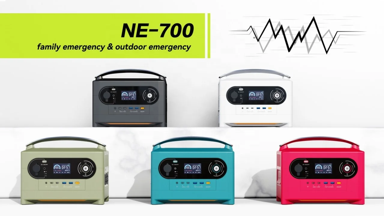 Portable Power Bank Station 700w SuperCharge Solar Panel Charge Input Emergency Portable Solar Power Station