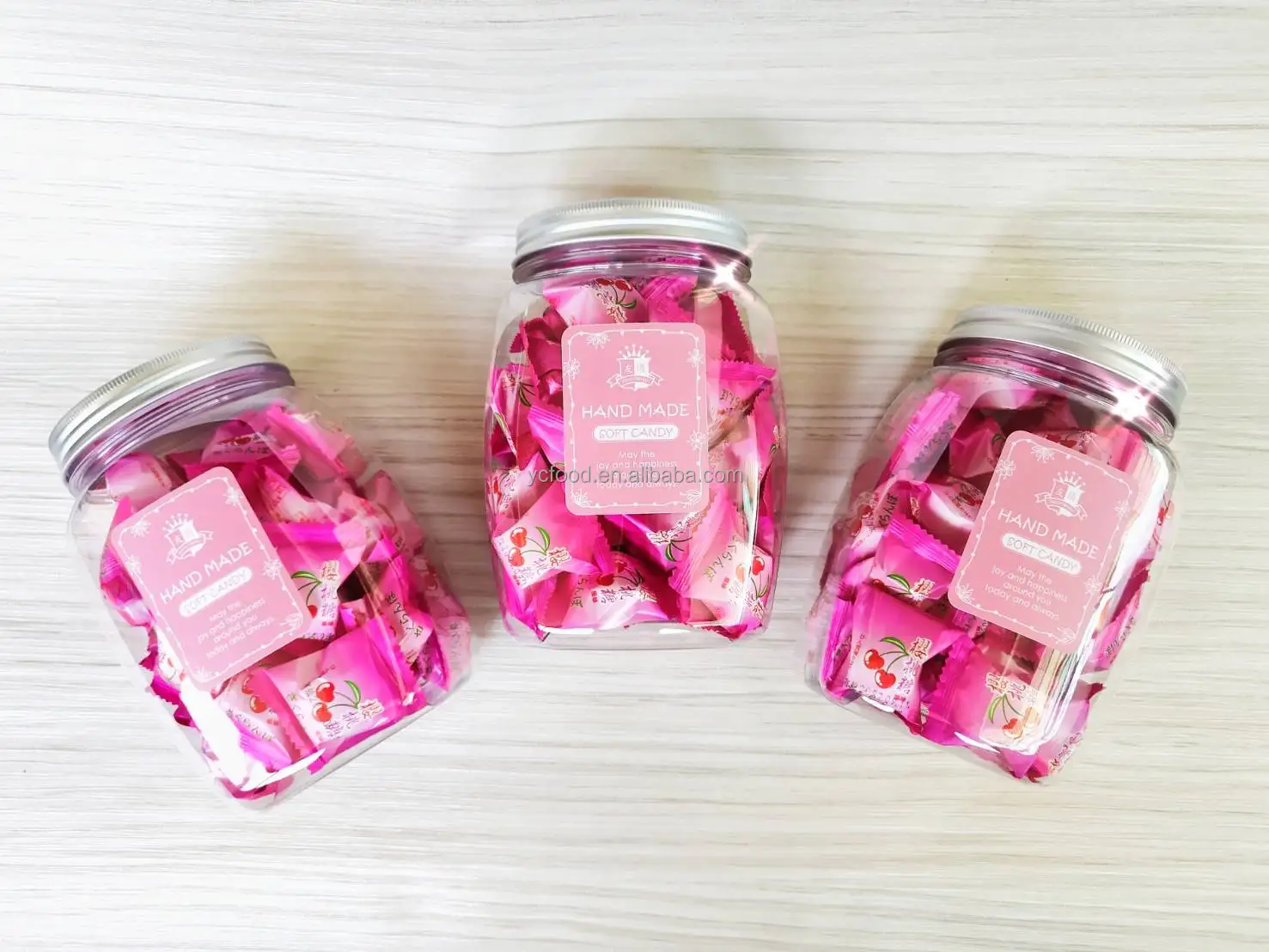 
Taiwan candy Vegetarians Cherry Flavor Candy bottle 