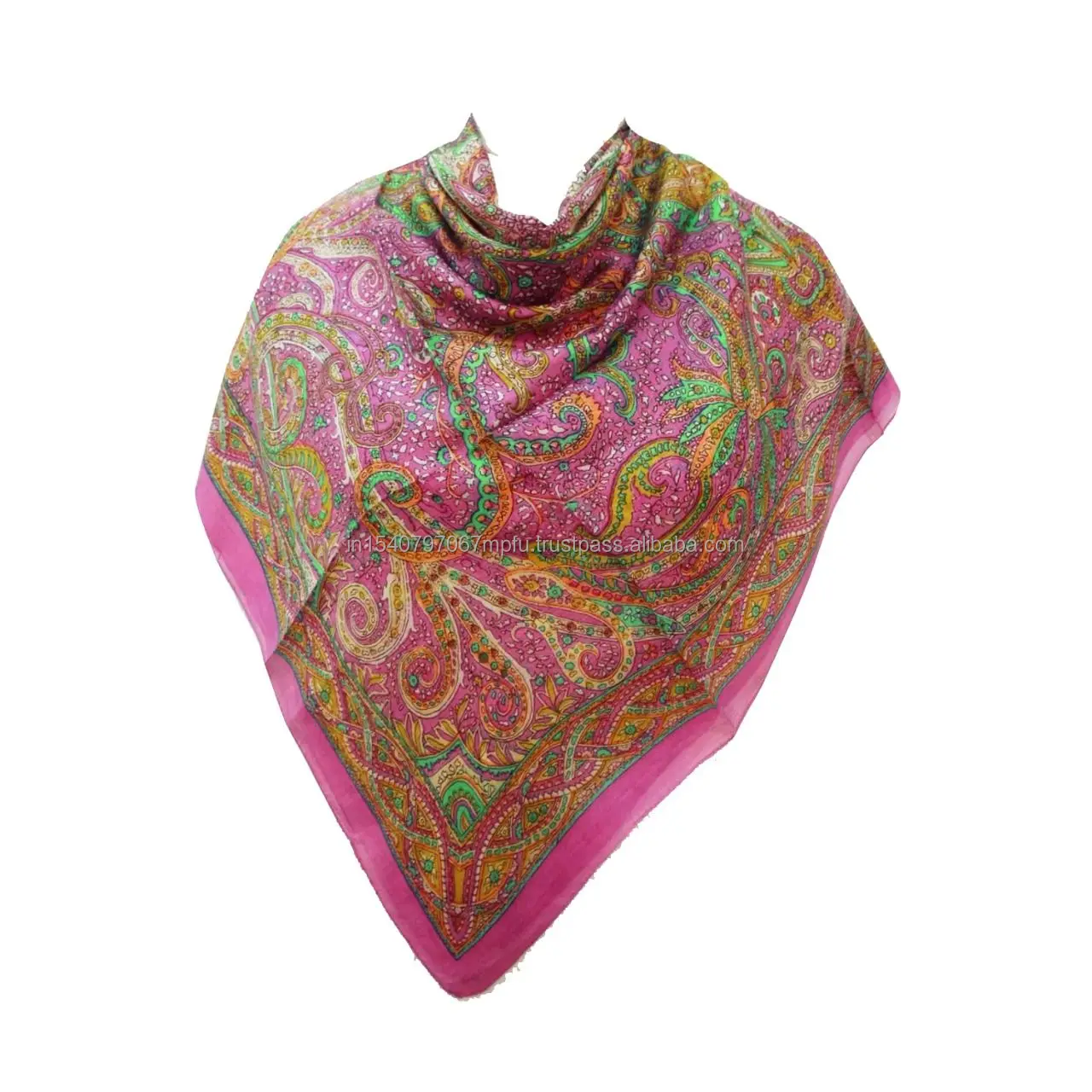 Beautiful Silk Printed Bagru Style Scarf For Man & Woman Wedding Favors New Style  Scarf For All Return Gift Ethnic Scarf