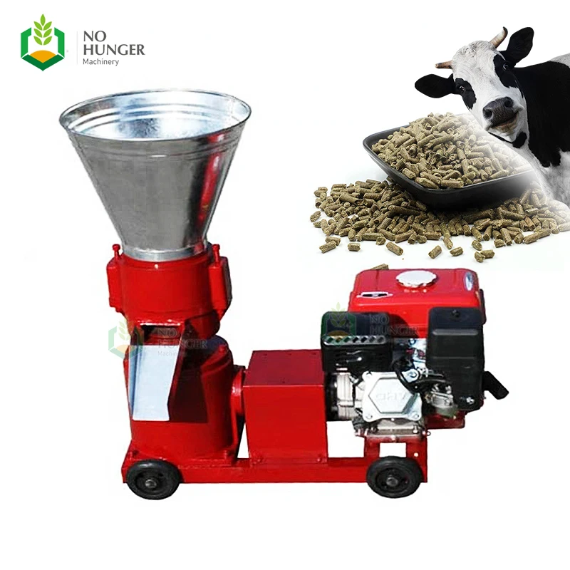 Heating Pellet Granule De Broyeur Bois Pellet Press Machine Wood 230V Pto Production Line