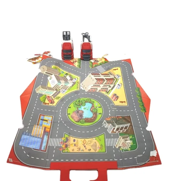 Plastic Fire Engine Friction Powered  Vehicle Game Toy