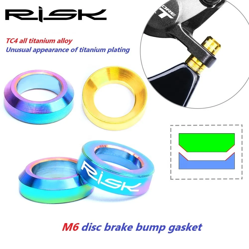 RISK M6*5.2 convex/concave gasket Disc brake caliper gasket brake caliper washer bowl type gasket stainless screw C18-14~16