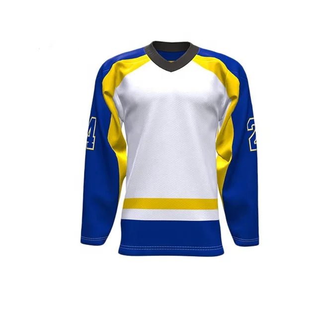 Breathable Hot Selling Wholesale High Quality 100% Polyester Sublimation Blank Ice Hockey Jersey IHJ-0085