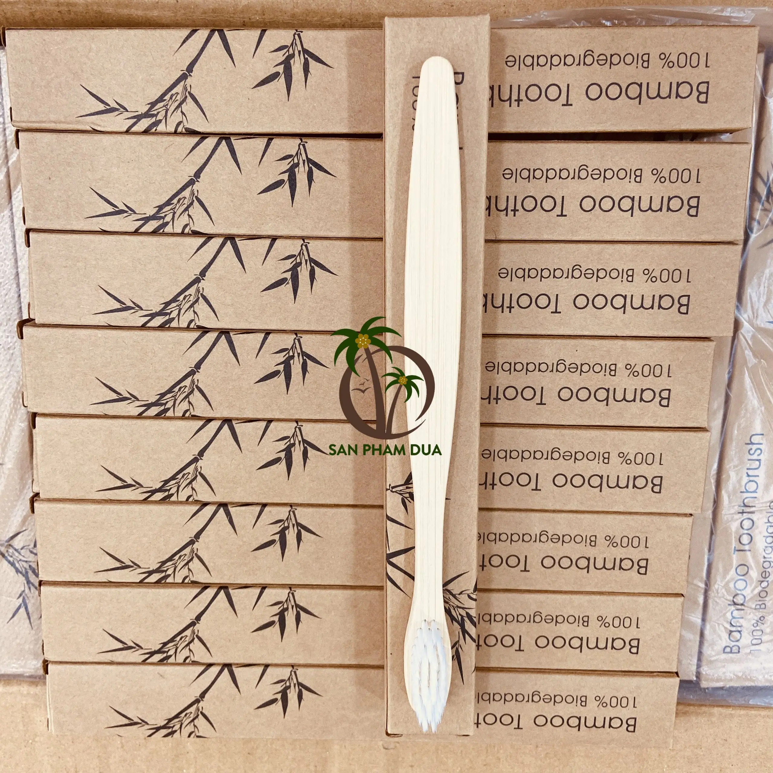 BAMBOO TOOTH BRUSH NATURAL ECO FRIENDLY BAMBOO WOODEN TOOTH BRUSH FROM VIETNAM WHOLESALE TOOTHBRUSH FOR TRAVELLING