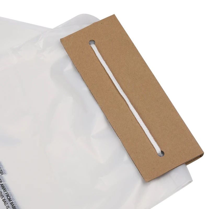 Wholesale High Quality Cardboard Header Plastic Newspaper Bags Water-proof Wicket Newspaper Bags