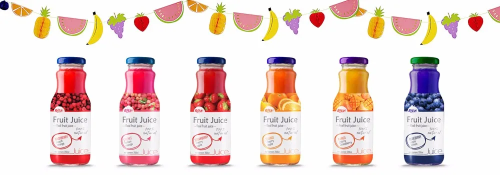 Wholesale Brands Factory Soft Drinks Healthy  280ml Glass bottle prime drink Pure Good Taste Pomegranate Fruit Juice