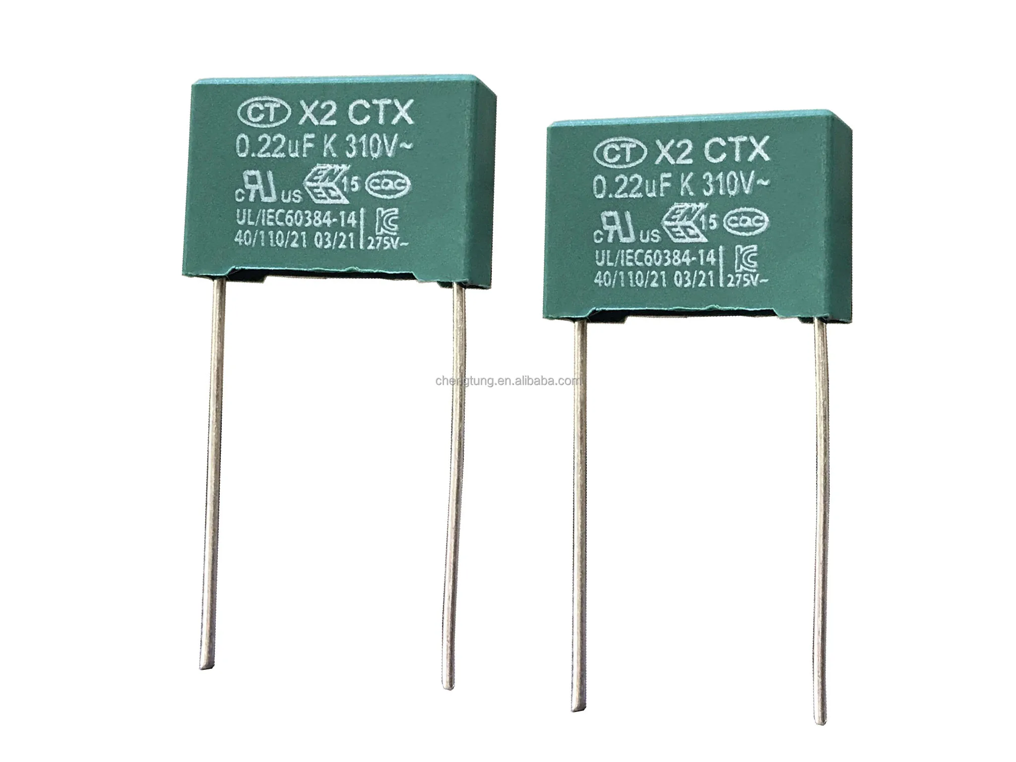 Защитный конденсатор из металлизированной полипропиленовой пленки X2