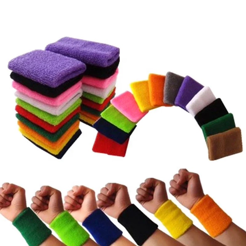 Wristband Sweatband Running Sweat Band for Sport Tennis Basketball Sweatband Wristband Wrist Band Towel Elastic
