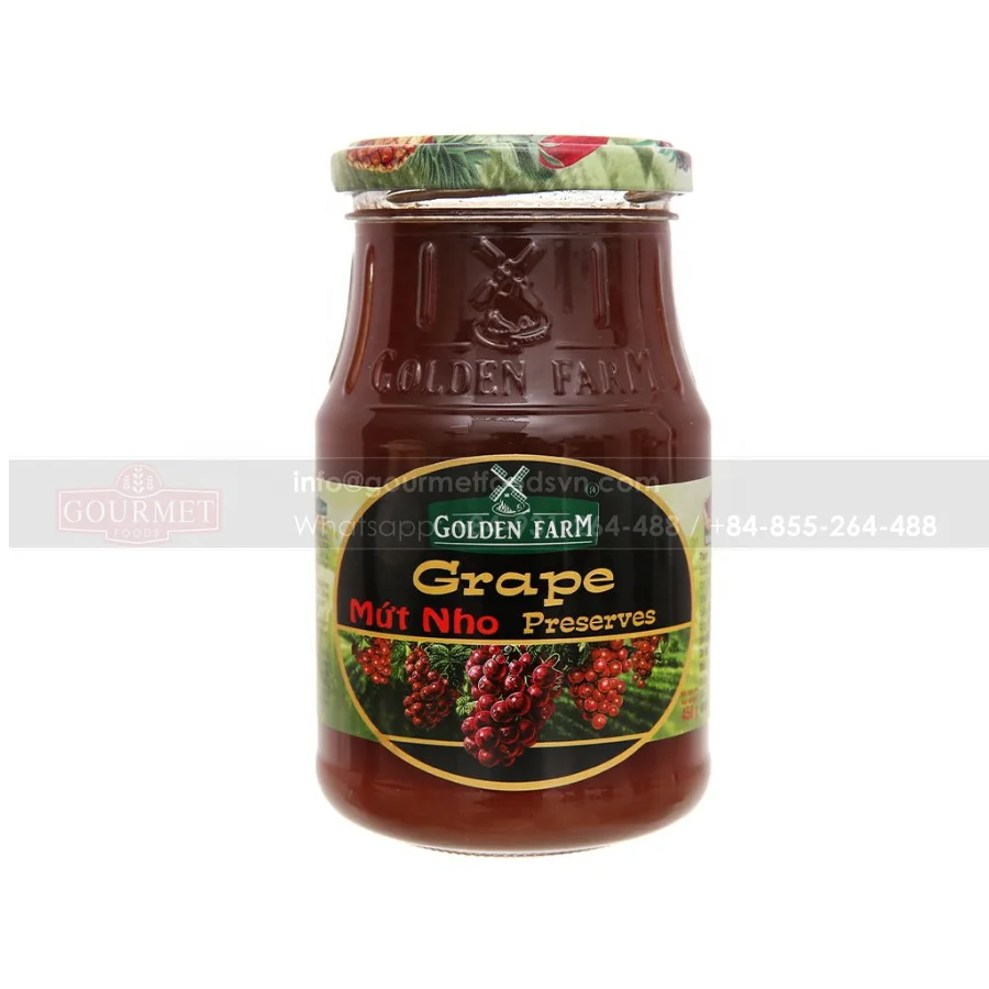 Банка для виноградного джема сэндвичей мороженого печенья 450 г