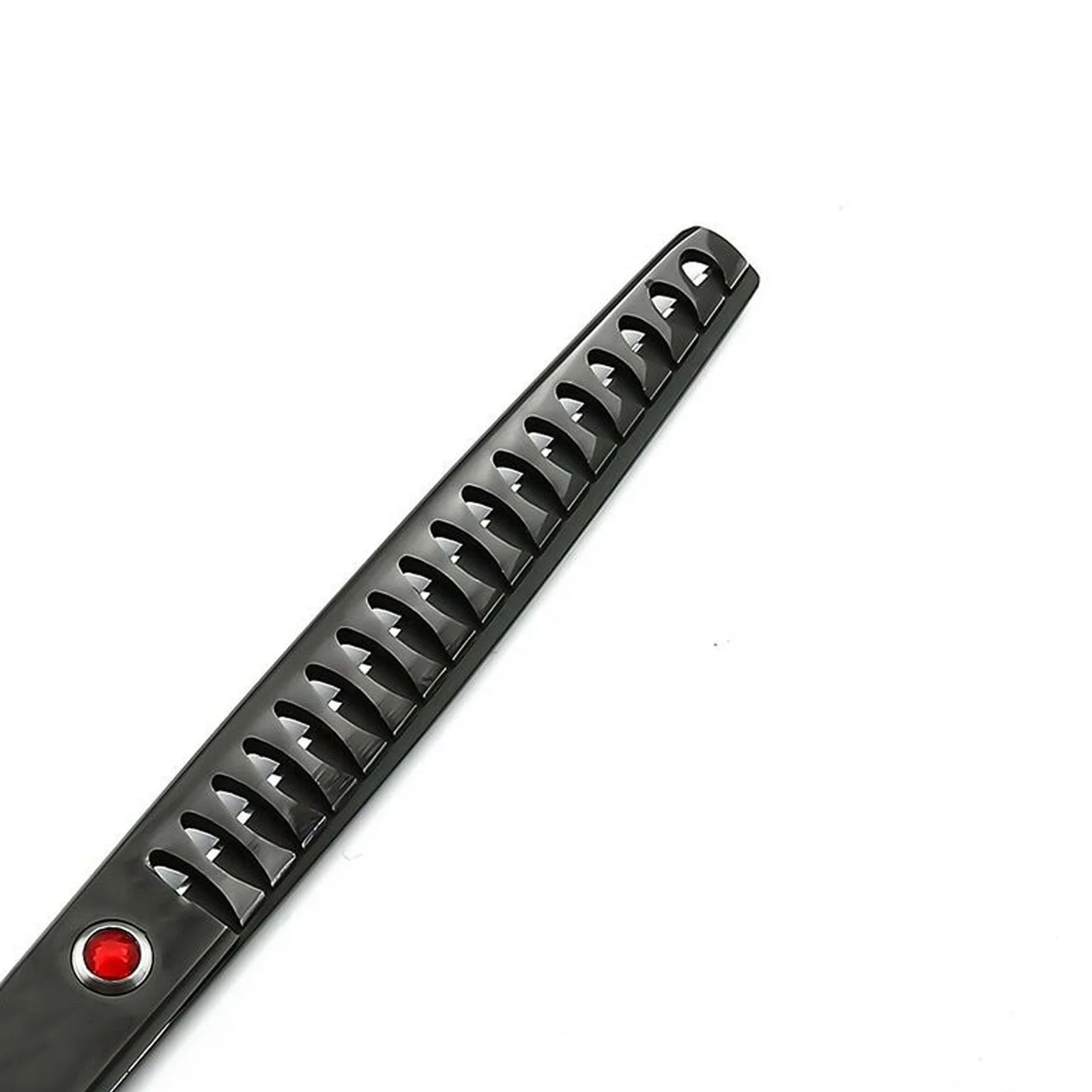 Custom Logo Matte Black Barber Hair Thinning Scissors Stainless Steel Handle Sharp Blunt Blade Hair Cutting Premium Packaging