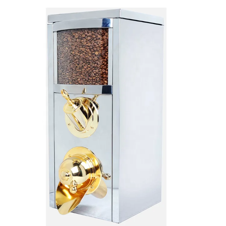 Решения для украшения и хранения для кофейни высококачественные прямоугольные кофейные диспенсеры из нержавеющей стали