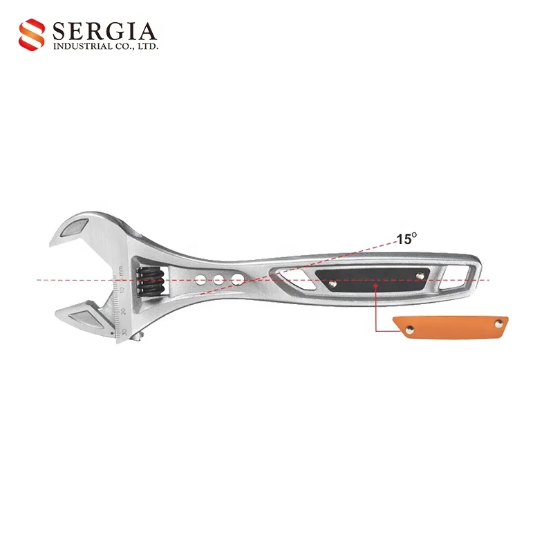 High Torque Industrial 15 Degree Angle Adjustable Wrench Spanner Special Head Protect Nut Corner