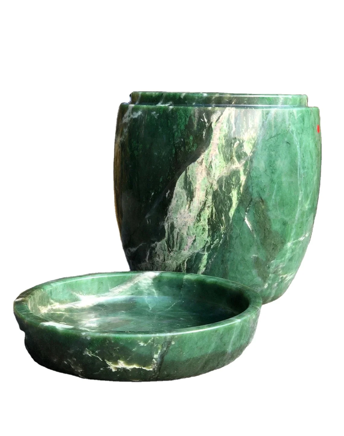 Jade Marble stone Urns, Cremation Ashes Urns Marble, Marble Urns for Human Ashes