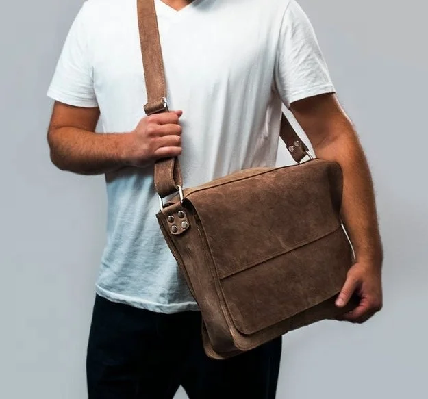  Кожаный ноутбук ручной работы чехол для ноутбука через плечо ремешок и путешествий сумка-мессенджер