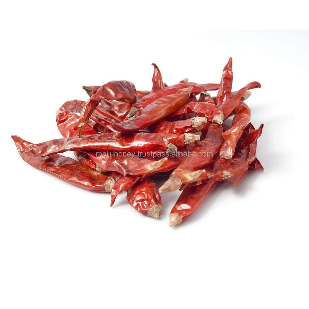 Sannam Organic and Natural Sannam dried red chilli without stem Flavor fairy and seasoning sensation chilli from India
