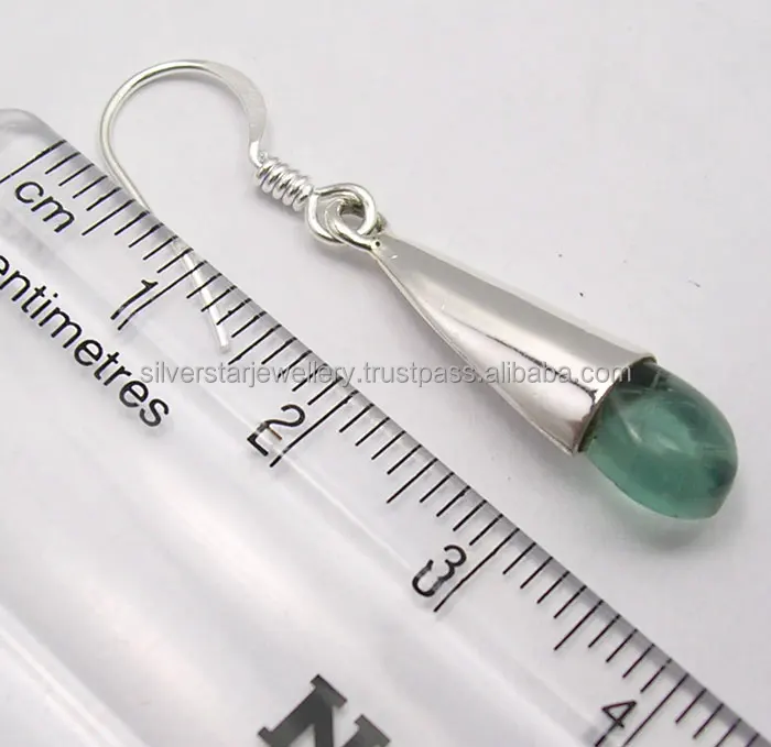 Серебряные 925 серебряные натуральные зеленые 1 5