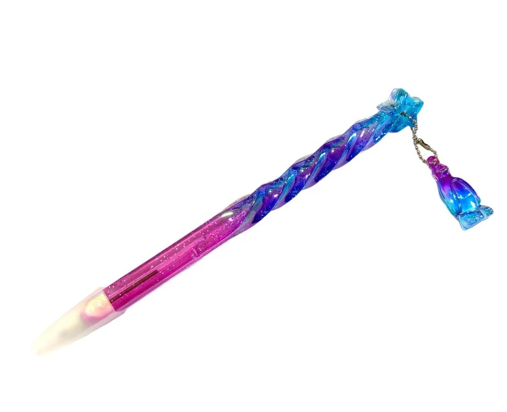 Cute Pens Satin Colored Pens with Glitters School Stationery Kids Gift Smooth Writing Pens