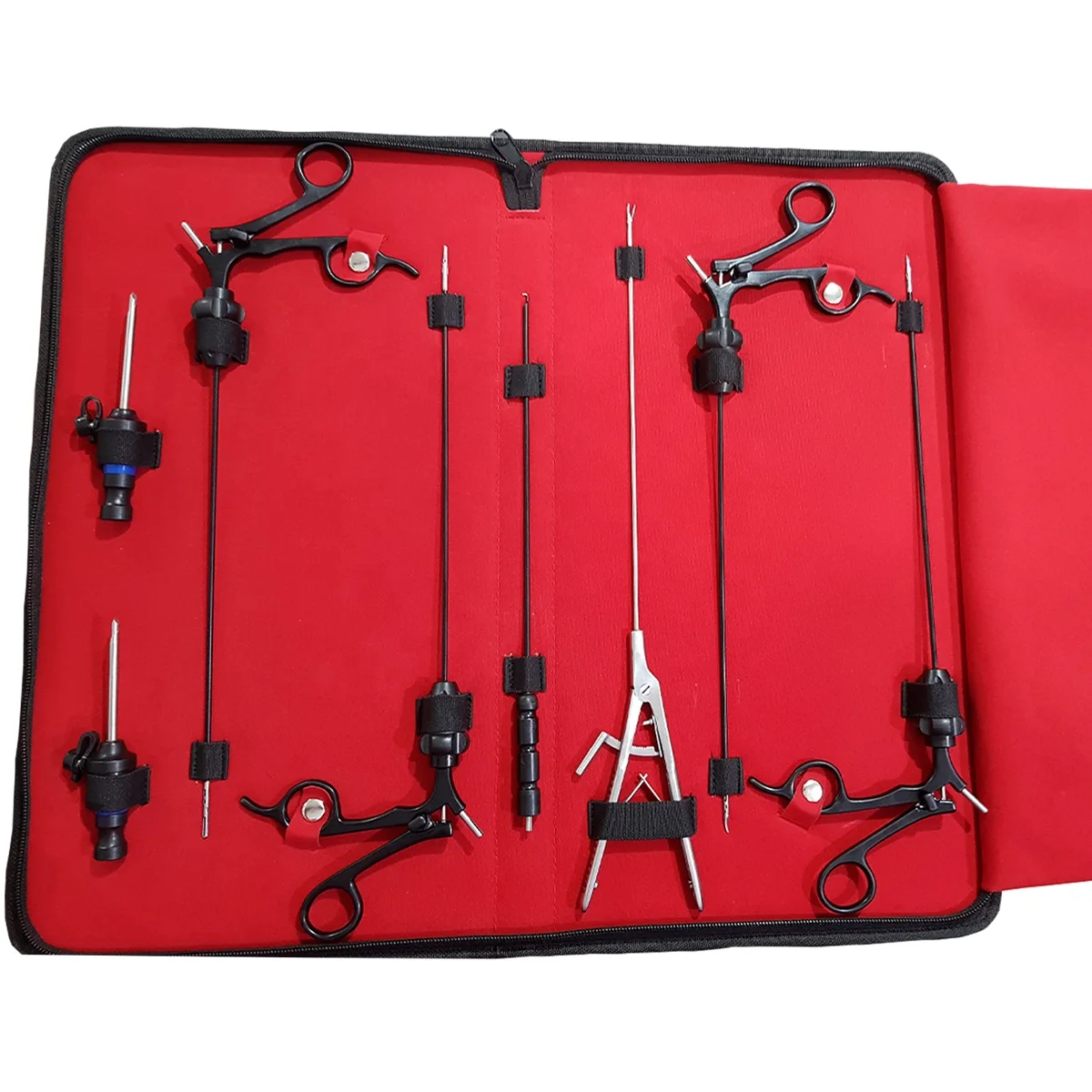 Reusable laparoscopy instrument 8Pcs Surgical Laparoscopy Forceps Set, Abdominal Surgery Laparoscopic Tools Set