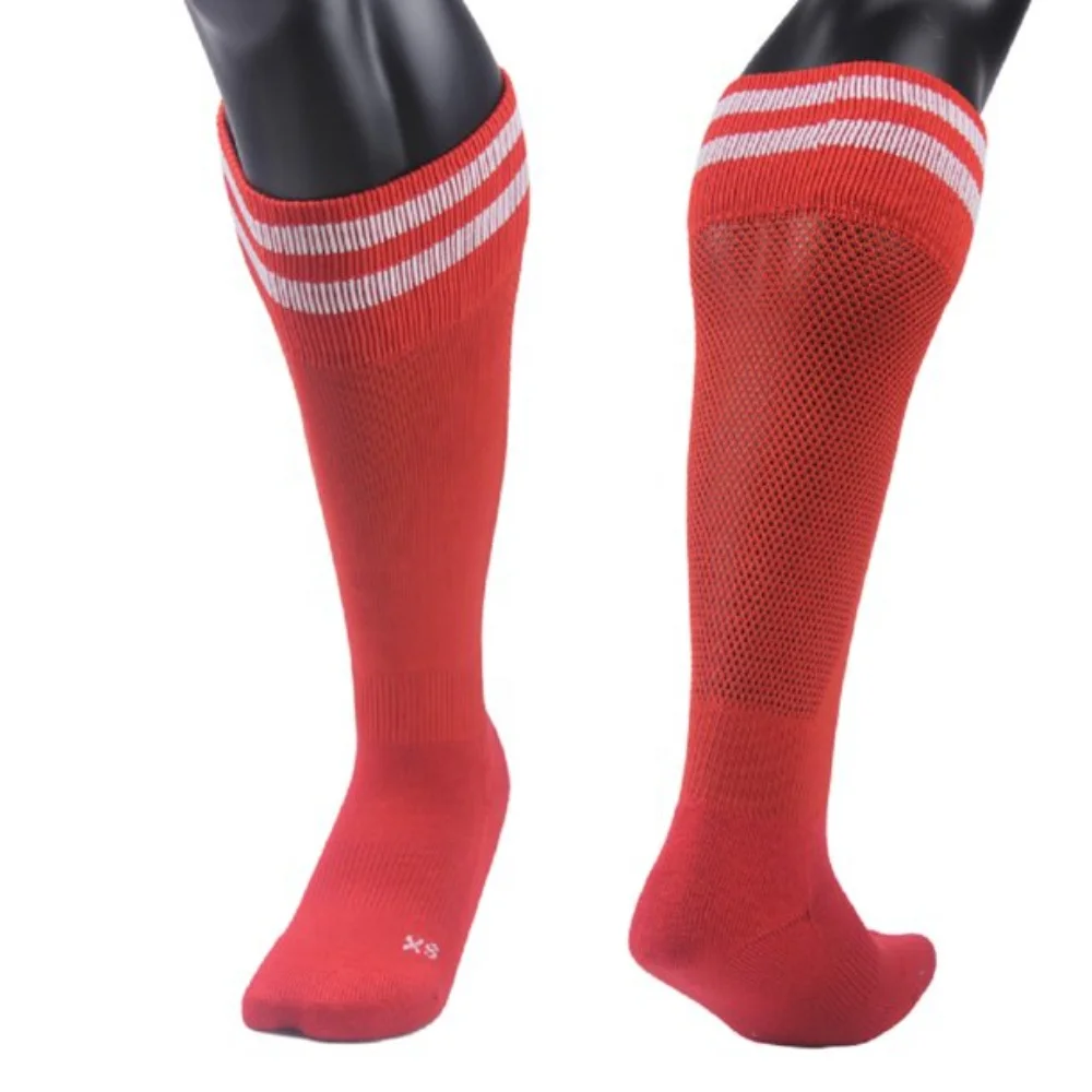 
Wholesale custom anti slip soccer socks elite football socks 100% cotton nylon men sports crew socks 