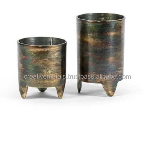 Свадебное украшение винтажная металлическая высокая ваза для цветов декора металлические современные рубашки дома антикварная