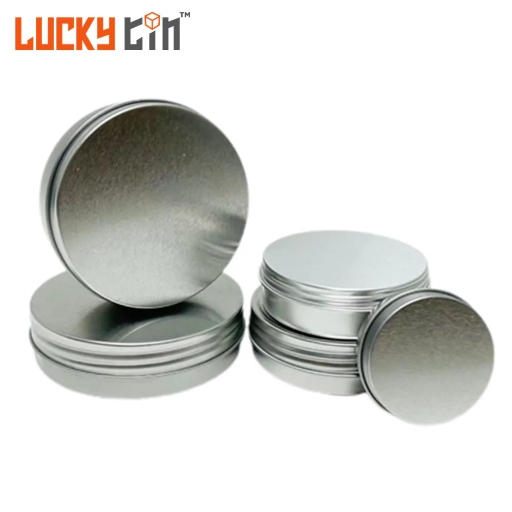 Custom Logo Round Aluminium Tin Slip Lid For Cosmetics