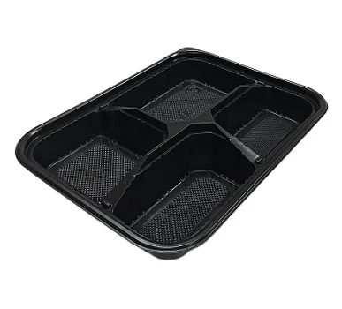 Hot sale 4 And 5 Compartment  Take Away Plastic  Lunch Box
