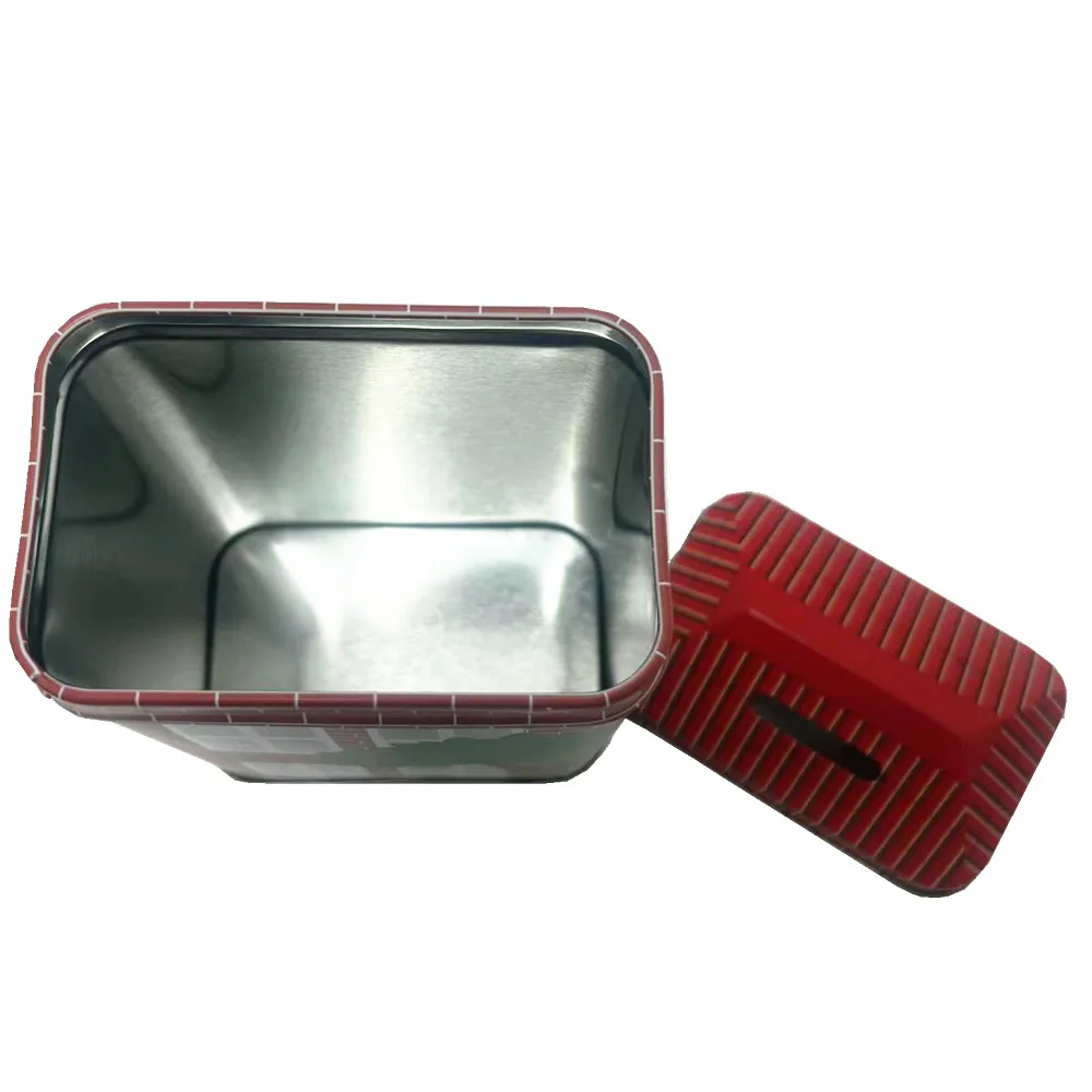 2024 House Shaped Coin Bank Tin Box Can