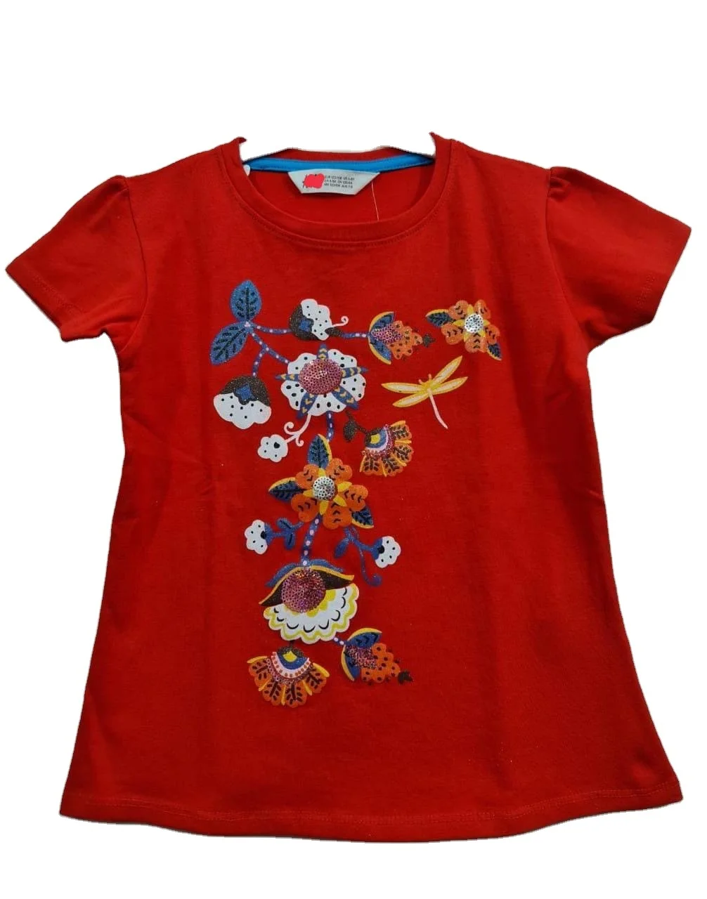 Branded girls 95% cotton 5% spandex t-shirt(Ready stock)
