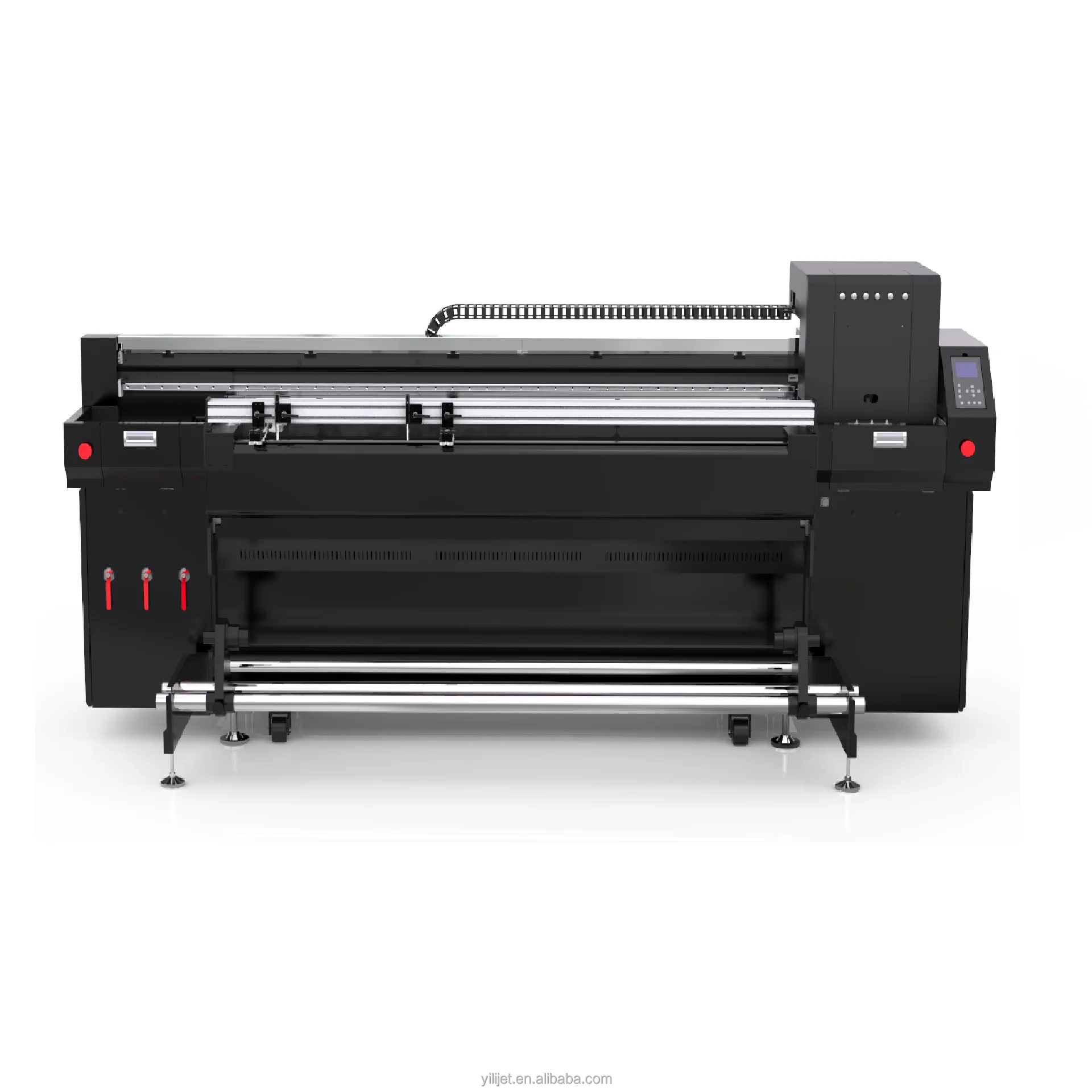 Impresora UV de cama plana para trabajo pesado, impresora uv de rollo a rollo de 1.8 m impresoras uv hbridas