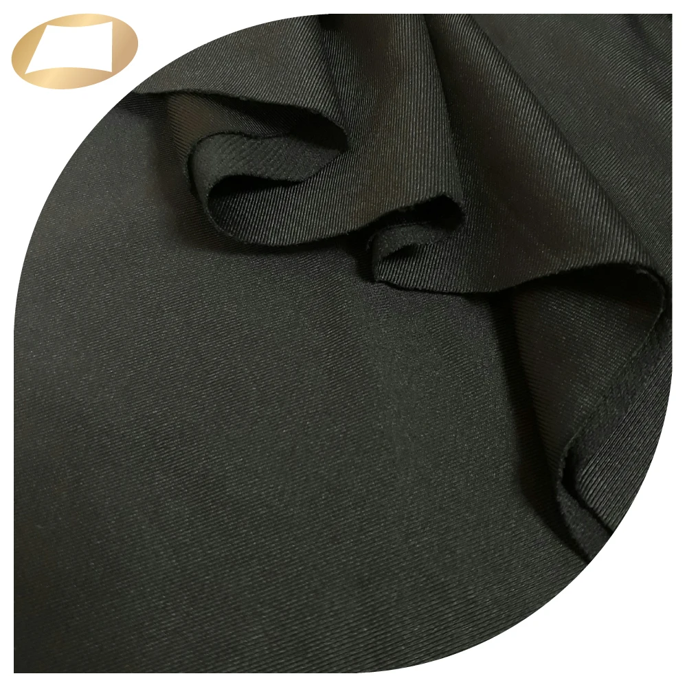 High quality 24G spandex 140d brushed nylon french terry sweatpants twill fabric 250gsm