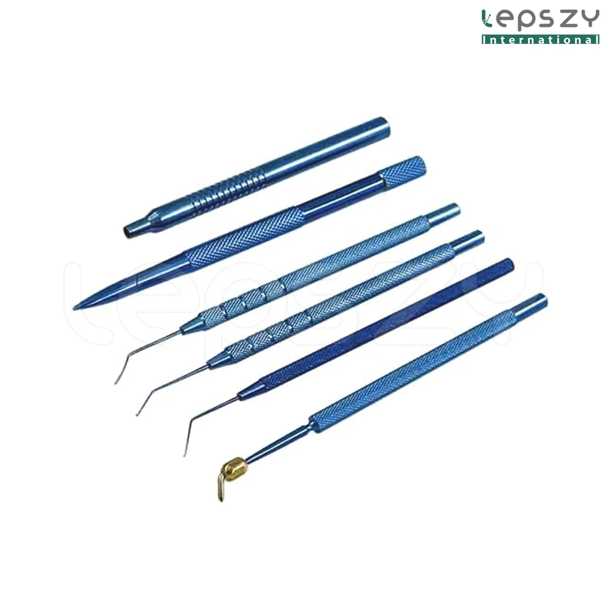 21-Set Ophthalmic Microsurgical Instrument Set Stainless Steel Titanium Alloy Manual Power Source