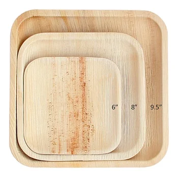 100% натуральные тарелки для пальмовых листьев areca, горячие тарелки, бамбуковые Тарелки и блюда, покупатели могут связаться с нами