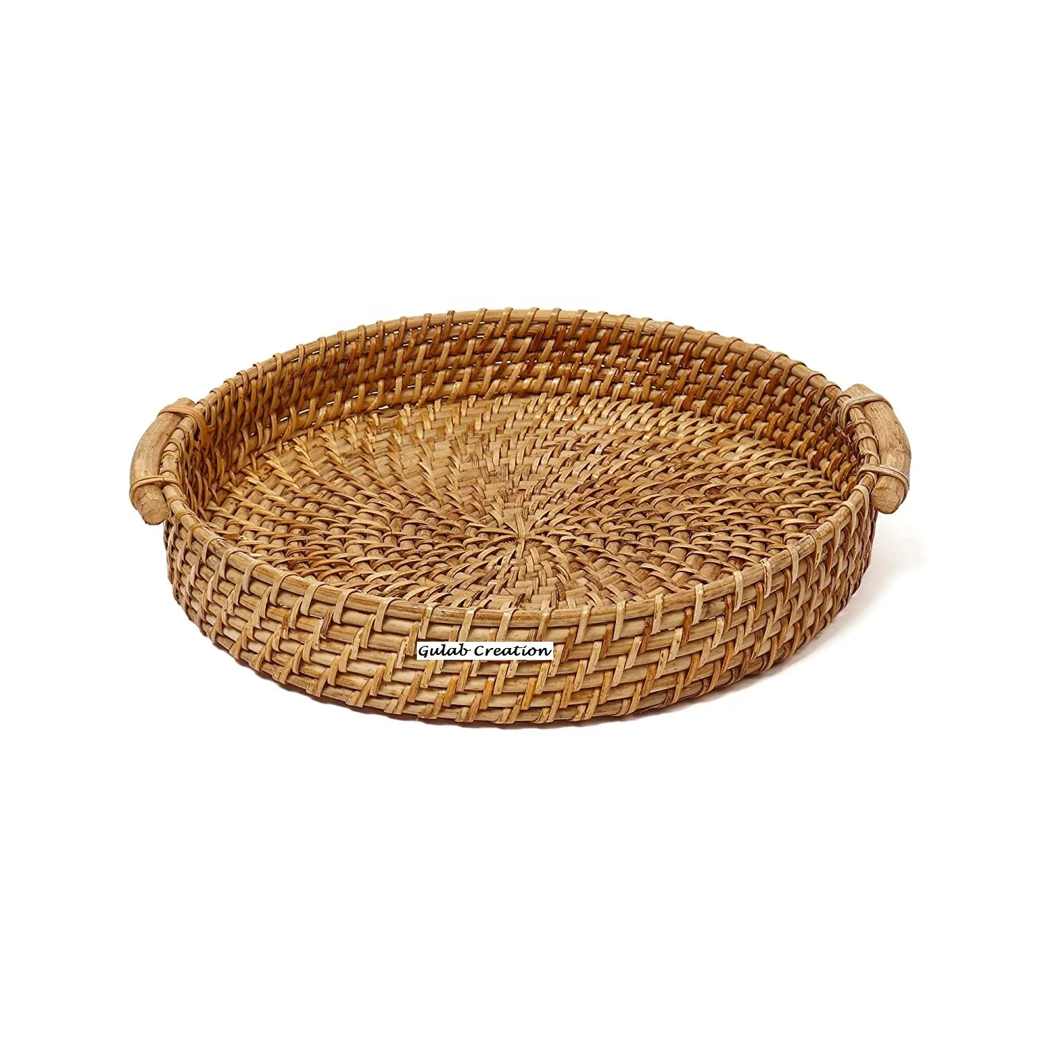 Modern Unique Design Home Decor  Hand Made Rattan serving Tray or Cane or Bamboo Tray at Reasonable Rate by ZAM ZAM IMPEX