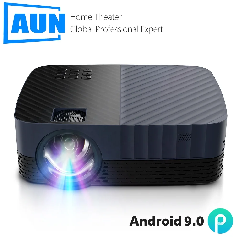 2022 AUN Z5S Projector, 1080p  LED Proyector for 1080P Home Cinema, 3D Video Beamer Android 9