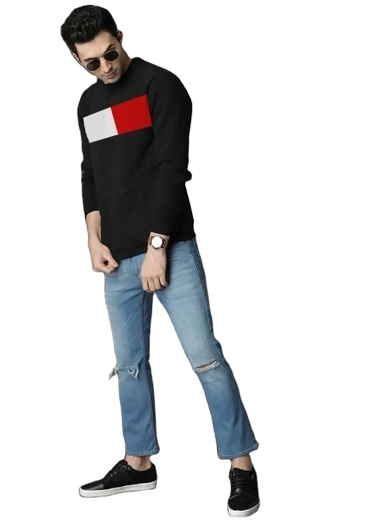 Trending Premium Quality Soft Fabric winter Sweatshirt for casual wear 100% Indian Cotton Customization Available Logo and Print