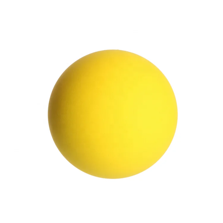 4 Inch Bulk Soft Professional White Pure Color 60mm Size Bouncy Rubber Squash Ball Yellow
