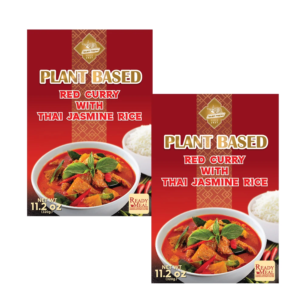 Thailand Premium Product Top Grade Quality Ready to Eat Meal -Plant Based  Red Curry with Thai Jasmine Rice Easy and Tasty