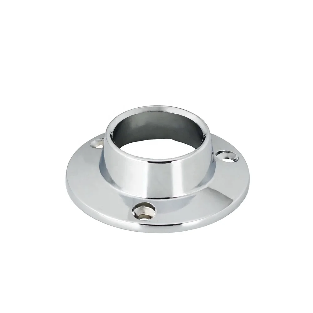Zinc Alloy Wardrobe Rail Closet Rod Holder