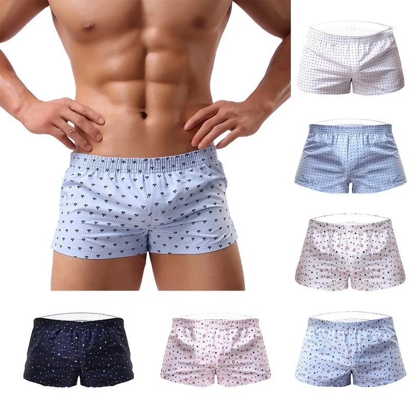 Woven Underwear Boxer Shorts for Men Cotton Classic Fit With Button Fly 3 Pack Manufacturer From Bangladesh