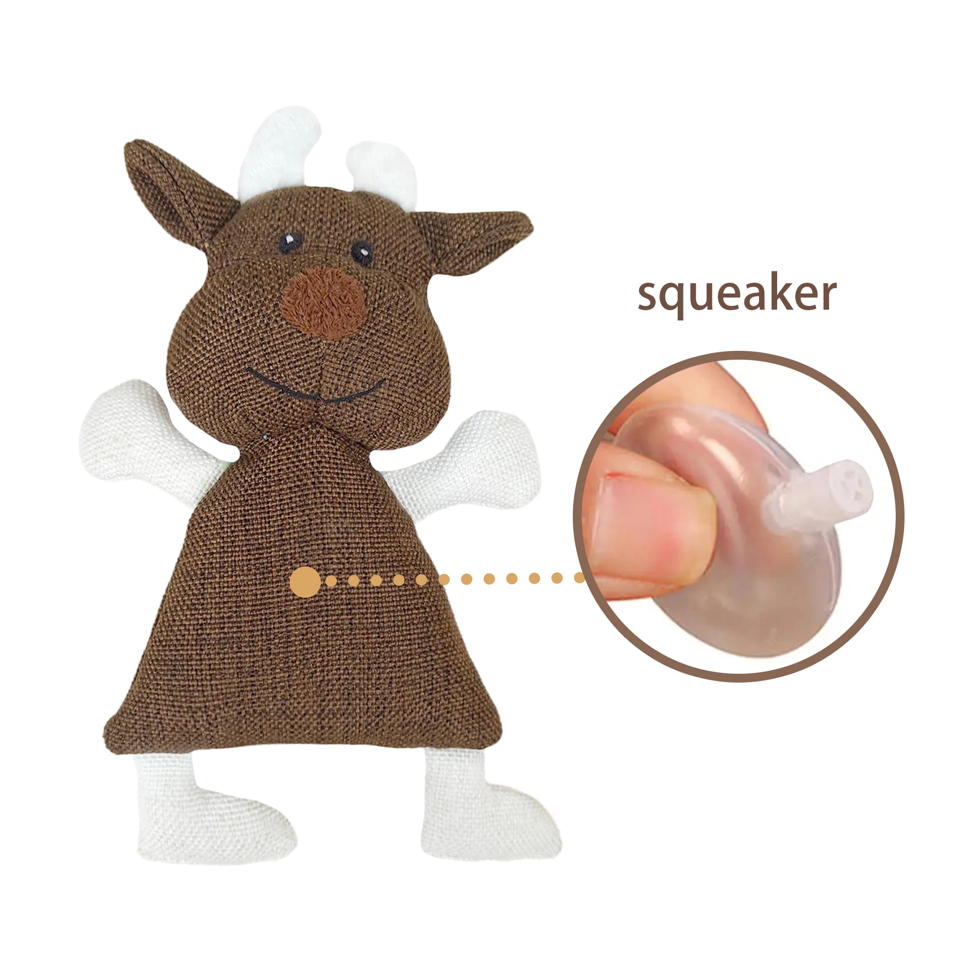 Pet Accessories Polyester Dog Toys Squeaky Stuff Toy Durable Interactive Dog Toy