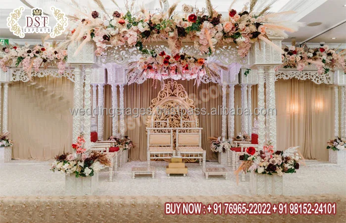 Maharani Wedding Elephant Teeth Pillar Mandap USA Srilankan Wedding Elephant Tusk Pillars Mandap Wedding Elephant Pillars Mandap