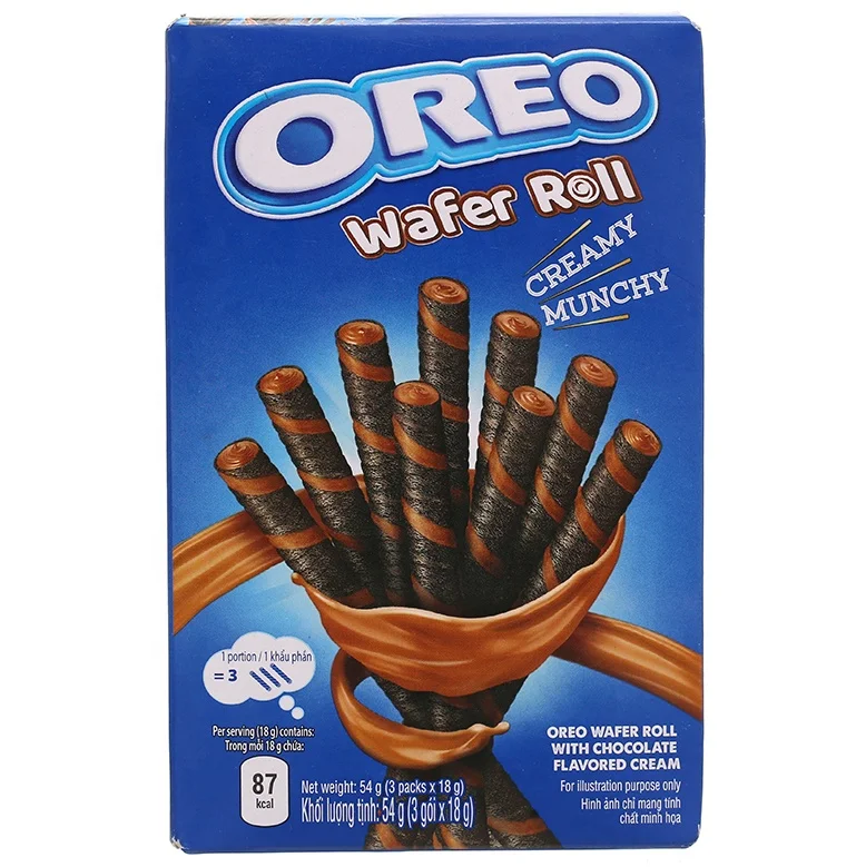 OREO WAFER ROLL CHOCOLATE CREAM 54G