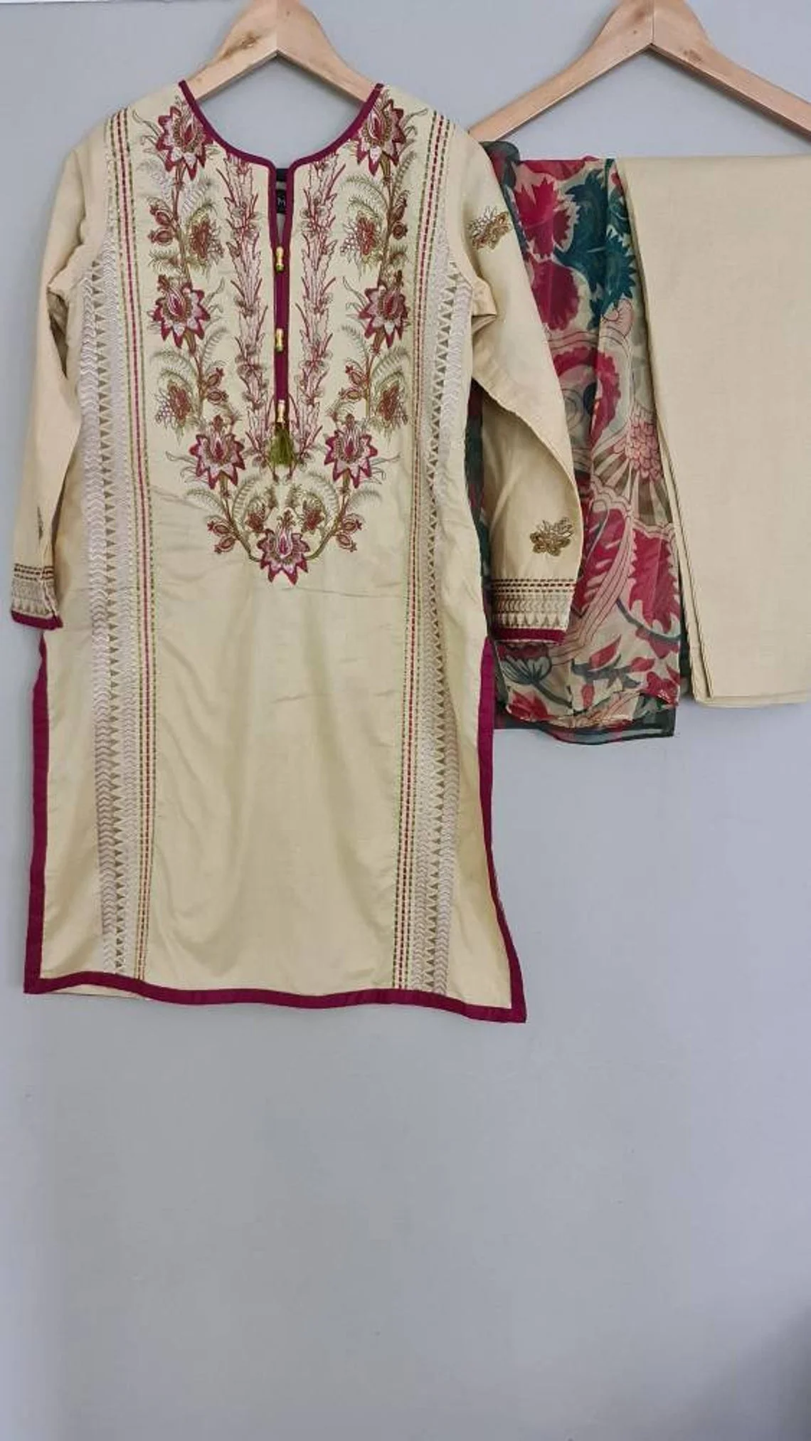 Pakistani Indian Heavy Embroidery Lawn Suit Ready Made Shalwar Kameez clothes Hot Selling Dress 2021