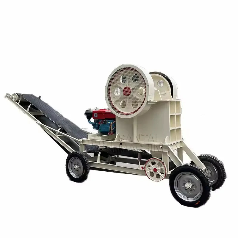 2024 New Product Mobile Jaw Crusher With Feeder And Conveyor