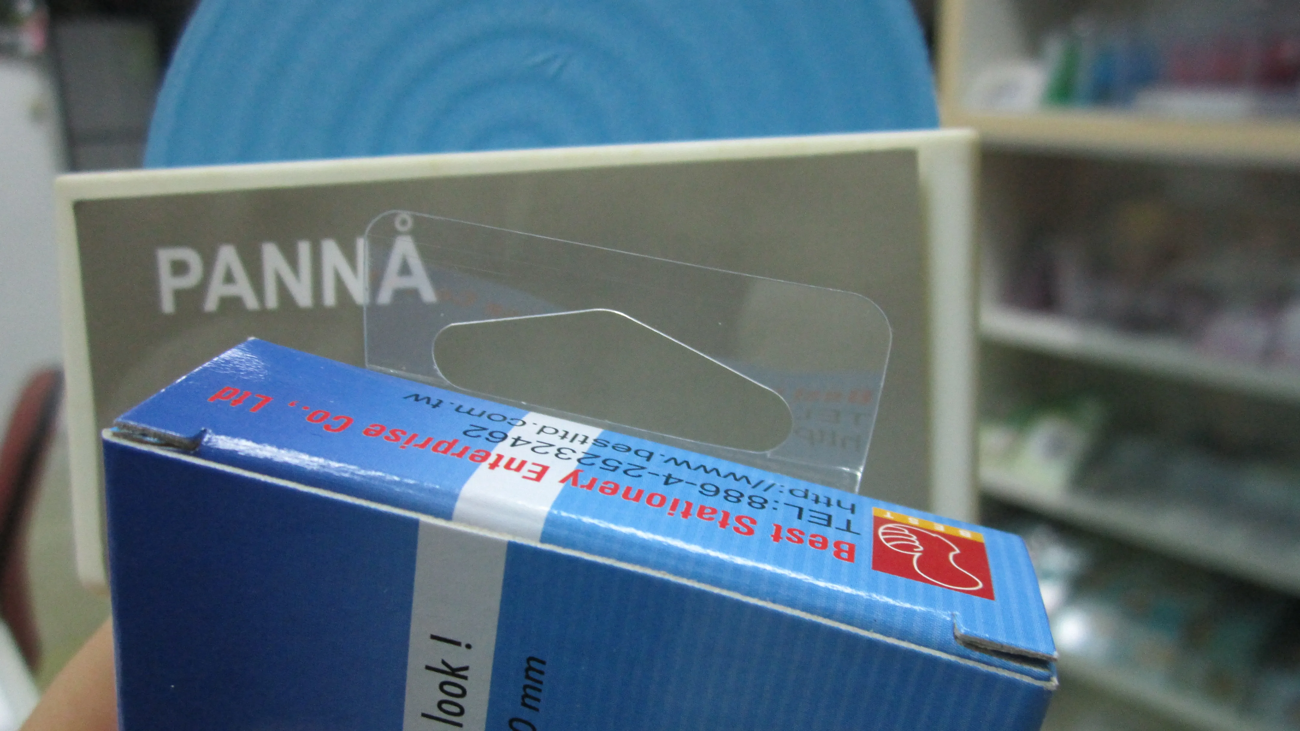 PET Adhesive Hang Tabs for Store Retail