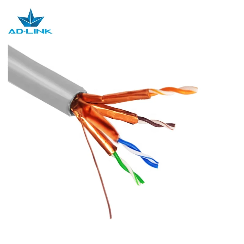 High Quality 1000ft 305M Coiled Pull Box or Wooden Reel Copper Cable U/FTP Cat6A Cable